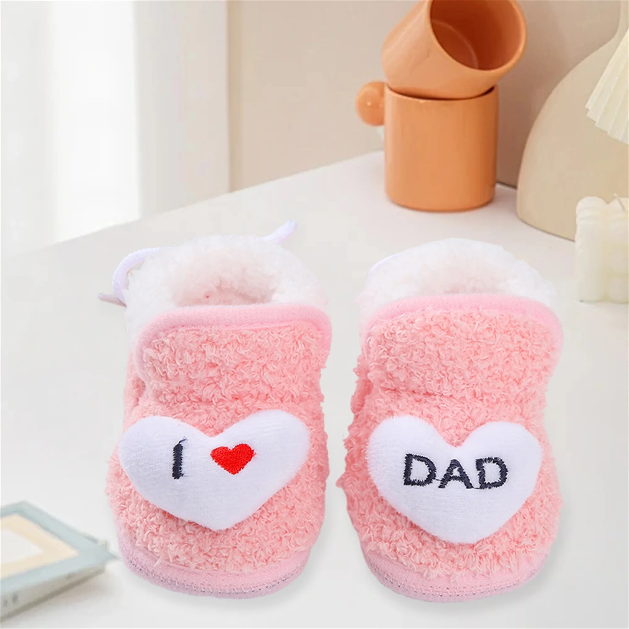 Warm and Cozy Baby Winter Boots Soft Sole Non-Slip First Walking Shoes for Toddler Girls and Boys Cute Infant Shoes
