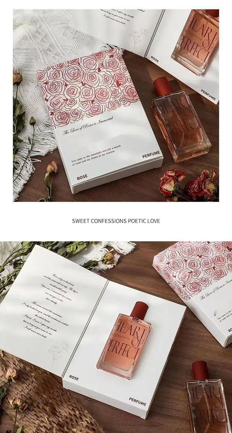 Novo anúncio Rose Lady Perfume Gift Box Set Fragrância duradoura Fresh Student Girl Perfume para pequenos grupos_voghion.com
