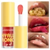 Langmanni 6Colors Transparent Hyaluronic Acid Lip Oil Glossy Hydrating Moisturizing Lip Gloss Volumizing Light Tone Lip Balm Hot 1