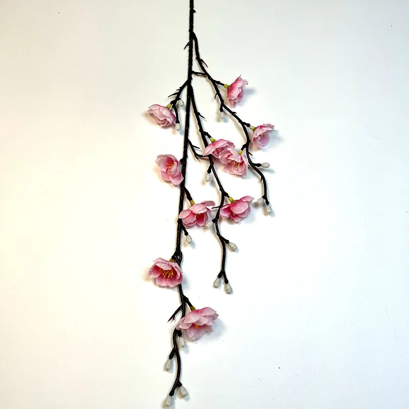 6 stücke Simulation Blumen Seide Wintersweet Zweig Hause Wohnzimmer Dekor Künstliche Weiße Pflaumenblüte Festival Party Dekoration – Detail 7