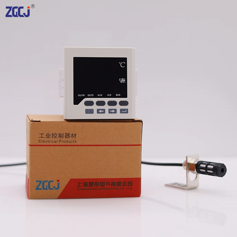 0.0~99.9%RH-40~120 Celsius Intelligent digital air temperature and humidity controller with 2 in 1 waterproof sensor temperature humidity meter air thermohygrometer