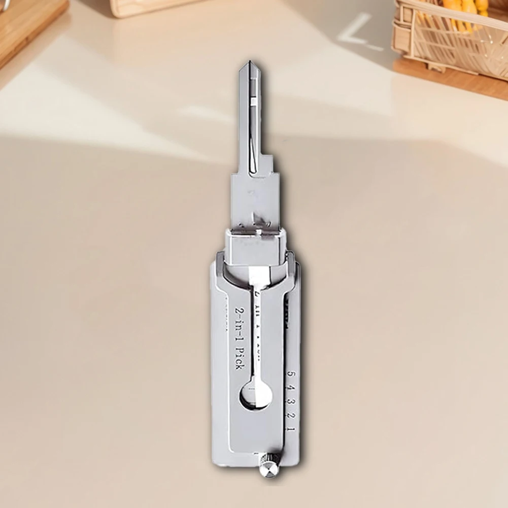 Stainless Steel Key Decoder Tool Kit for Lock Opening and Maintenance