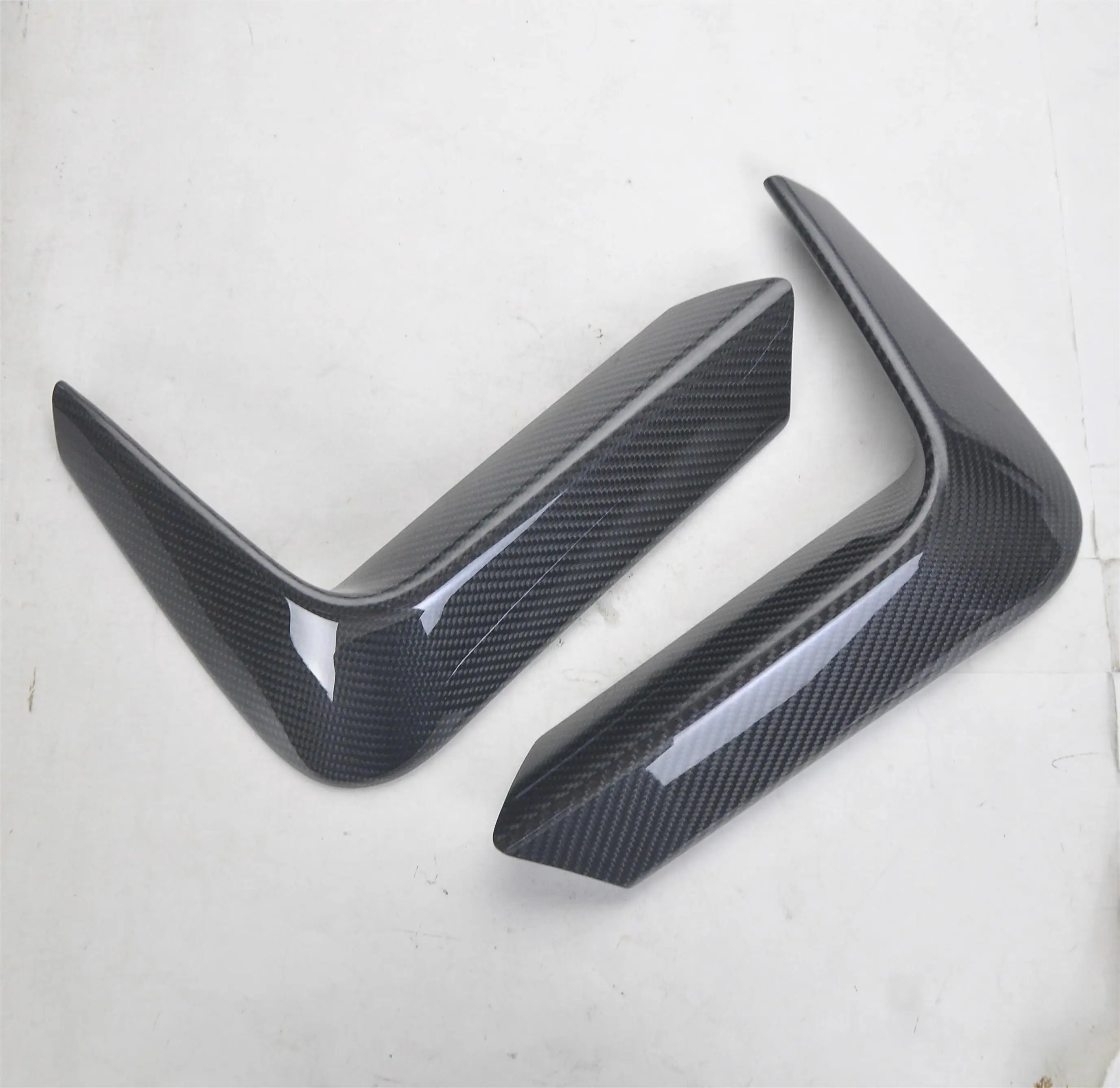 

Genuine Carbon Fiber Rear Bumper Air Canards Splitter Flaps Apron For BMW M3 M4 F80 F82 F83 2014-2020