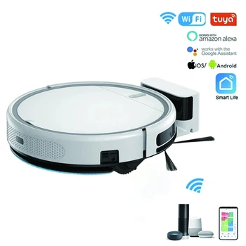 Robot Vacuum Cleaner Auto Reharge APP And Voice Control Sweep and Wet Mopping Floors With Timing Electric Control Water Tank 1
