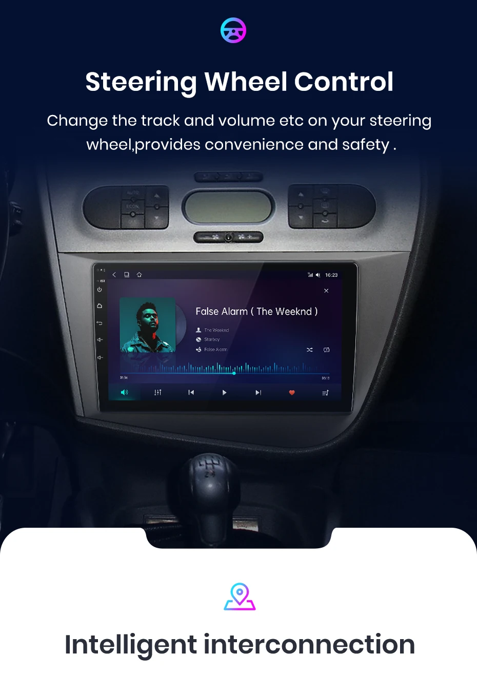 Junsun V1 AI Stimme Drahtlose CarPlay Android Auto Radio für Seat Leon 2 2005-2012 4G Auto Multimedia GPS 2din autoradio – Detail 15
