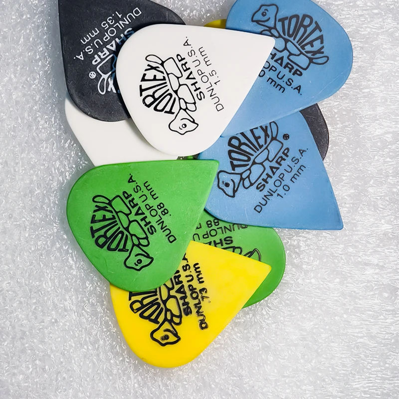 Plettri Dunlop 412 Tortex Sharp - Viola 1.14mm, Confezione Da 12 Pezzi
