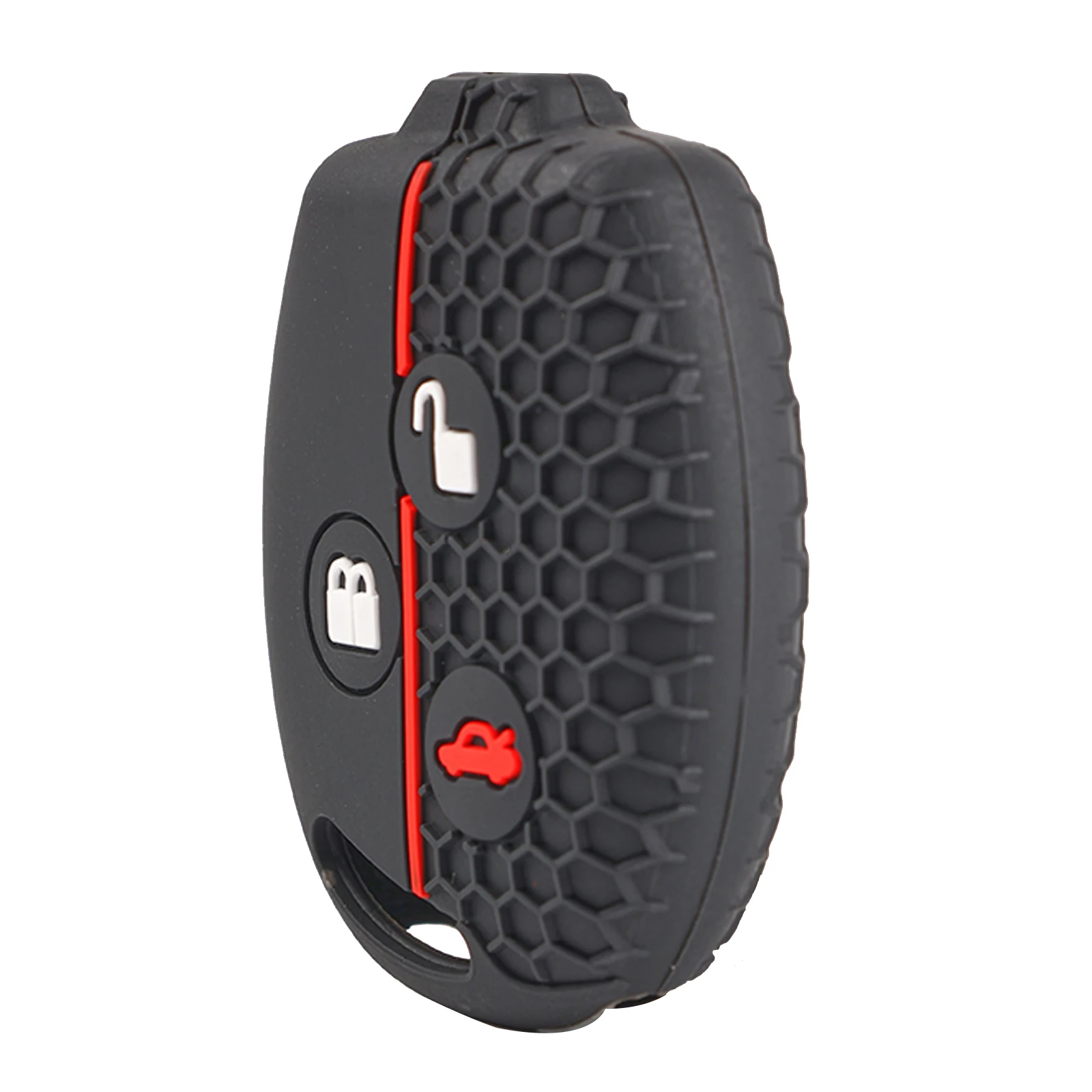 Silicone 3 Button Keyless Entry Key Fob Chain Case Cover Shell Protect For Ford Transit Connect Courier Fiesta Focus Cabriolet