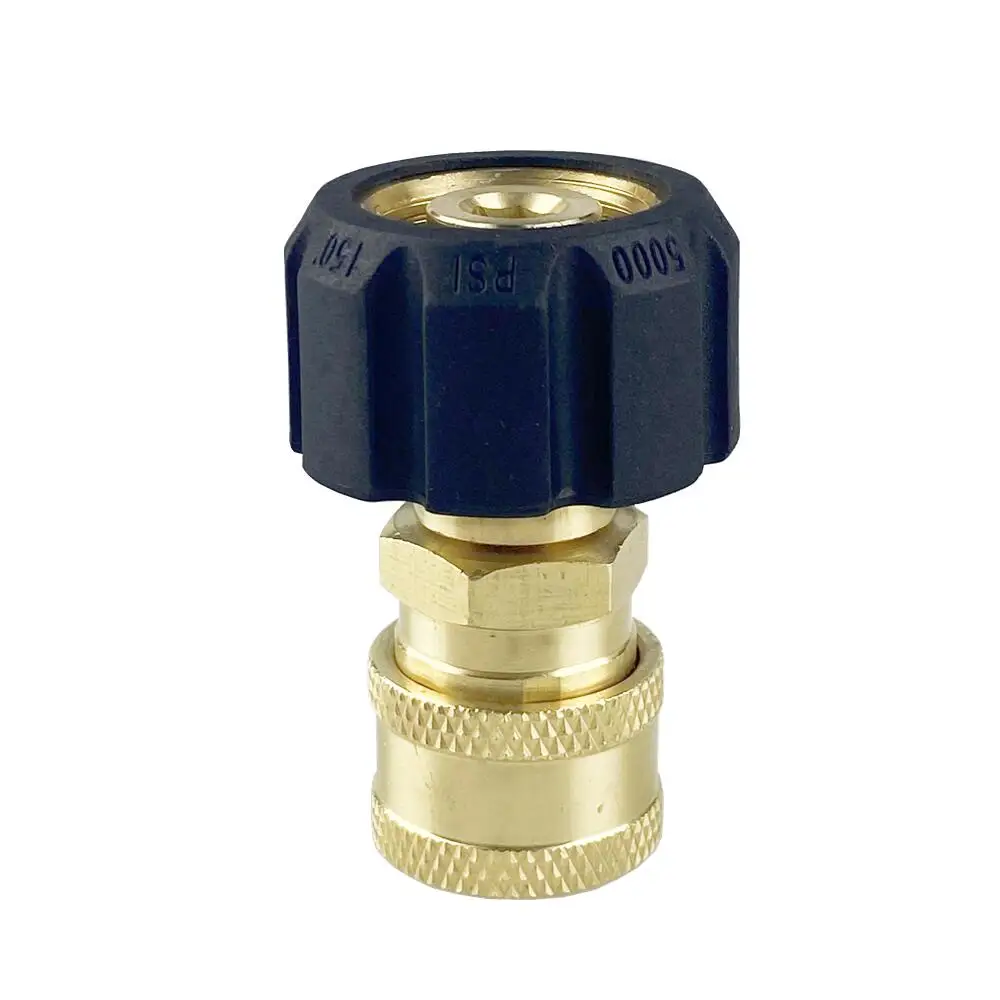 

Adaptor M22 14mm For High Pressure Washer Gun Wand Lance Bayonet To 1/4"Quick Connector Release