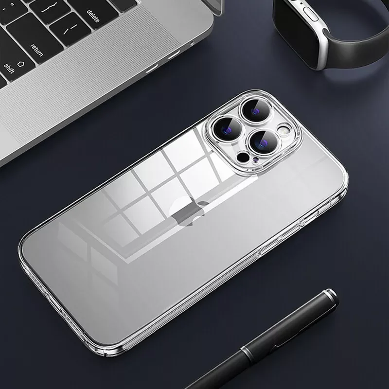 Clear Shockproof Camera Protection Phone Case For iPhone 16 15 14 13 Pro Max 12 Mini 11 XS XR Anti-Yellow Ultra Thin Hard Cover