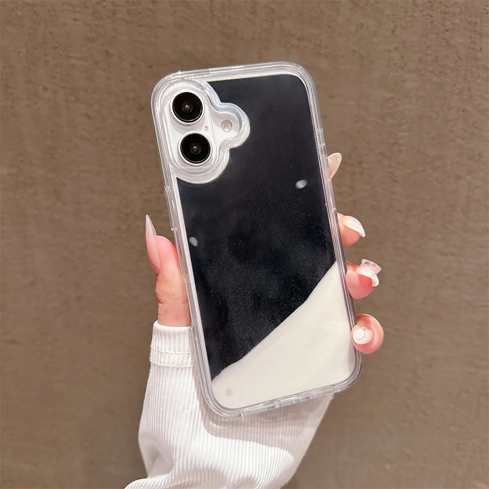 Luminous Quicksand Transparent Phone Case For iPhone 16 Pro