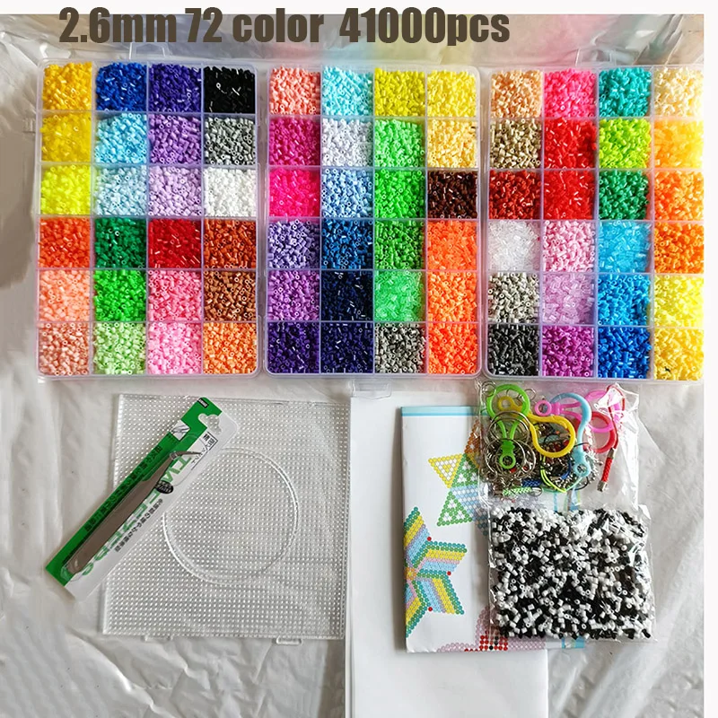 18000 Perline da Infilare, 3 mm di Perle di Vetro per Braccialetti fai da te, Se