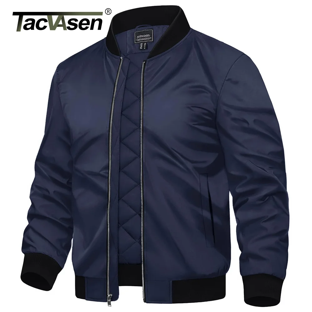 TACVASEN Winter Bomber Jackets Mens Padding Thick Warm Pilot