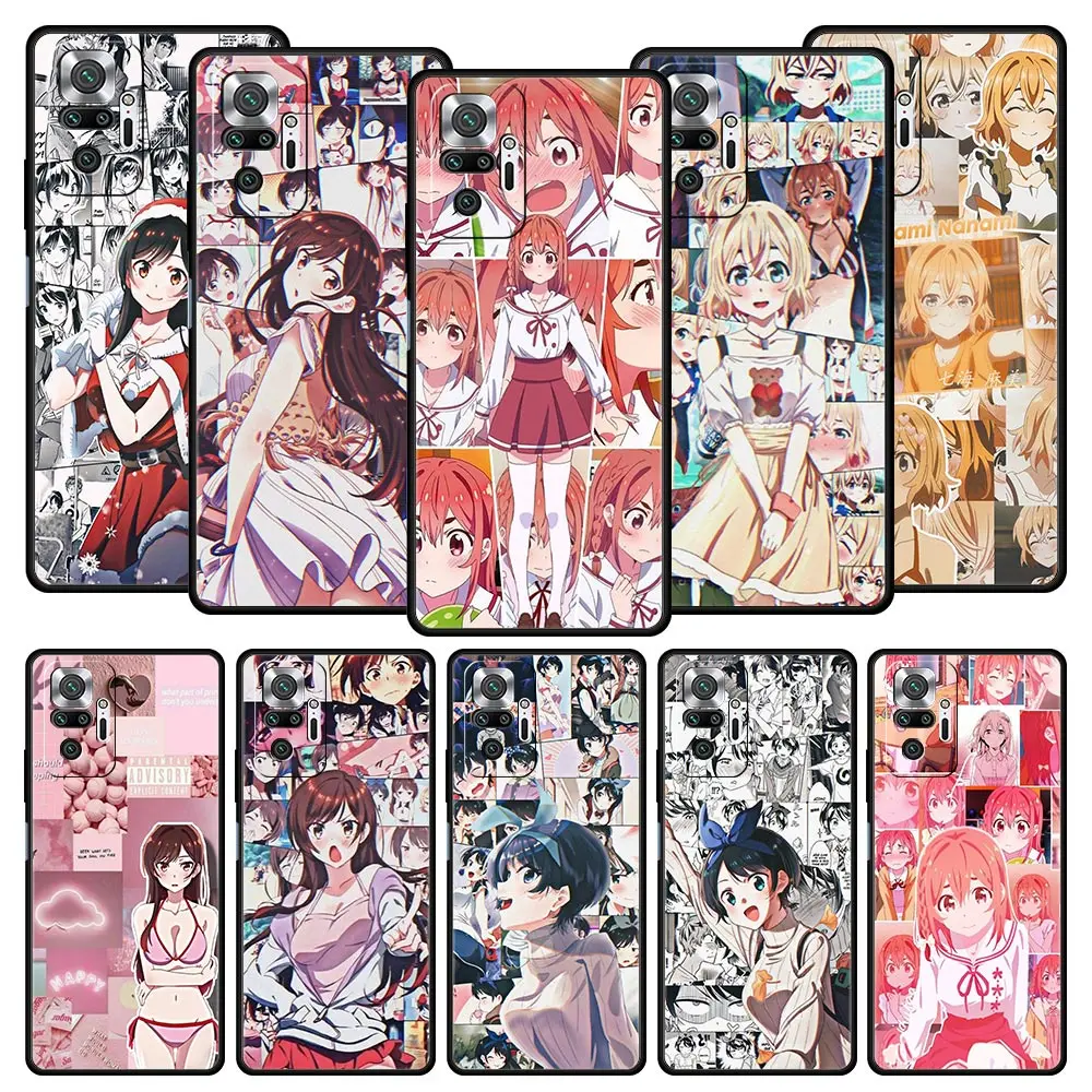 

Anime Rent A Girlfriend Phone Case For Xiaomi Redmi Note 11 10 9 8 7 9s 8T Pro K50 K40 Gaming 8A 9A 9C 9T 11T 5G Cover Black