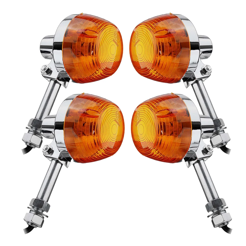 NASTYLIGHTS CLIGNOTANTS LED Long Noir Harley Softail Breakout Pro