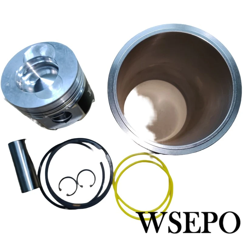 Cylinder Sleeve Liner+Piston & Rings 06 PC Kit For Changchai Model L32