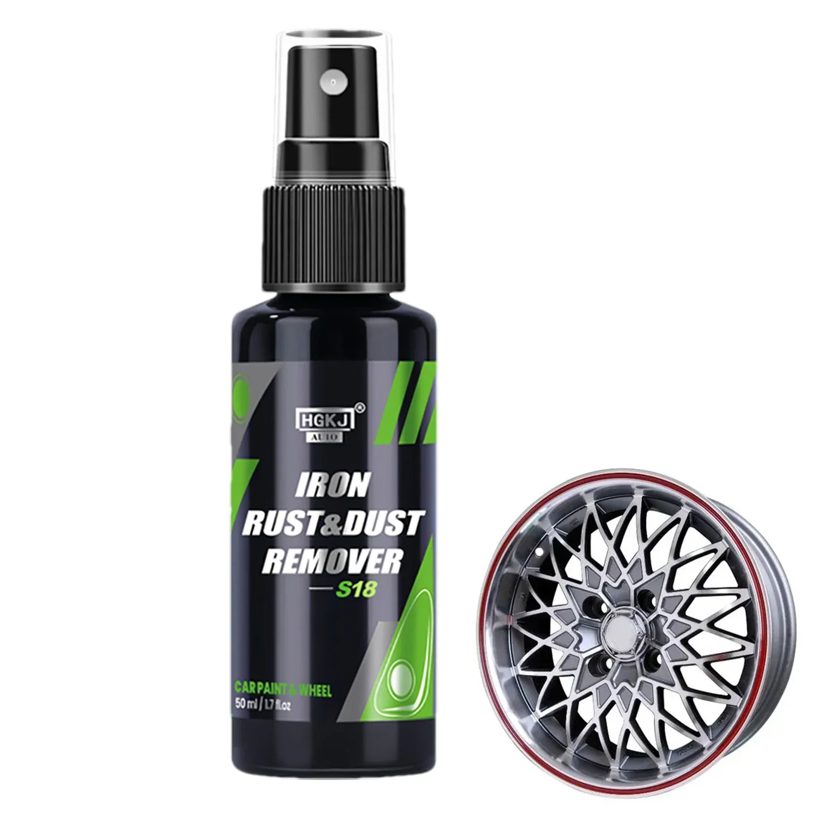 50/100Ml Iron Remover Car Detailing Fallout Rust Remover Spray Decontamination Iron Out Fallout Rust Spray for Brake Rim