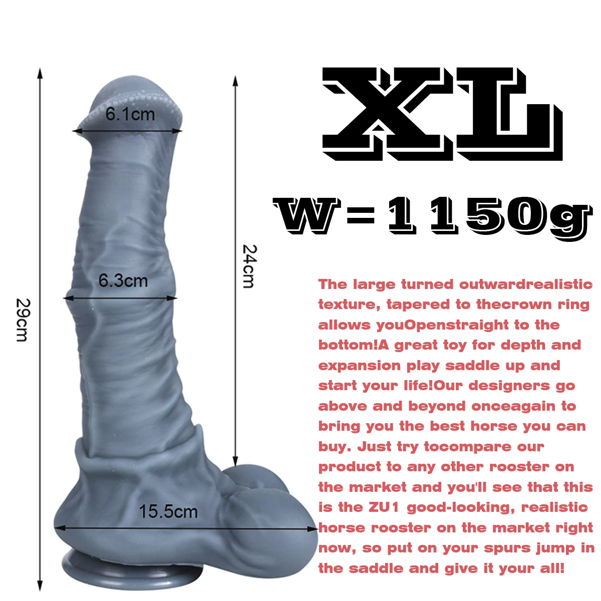Consolo Realista Cavalo Dilatador Dildo Equino Horse Desire