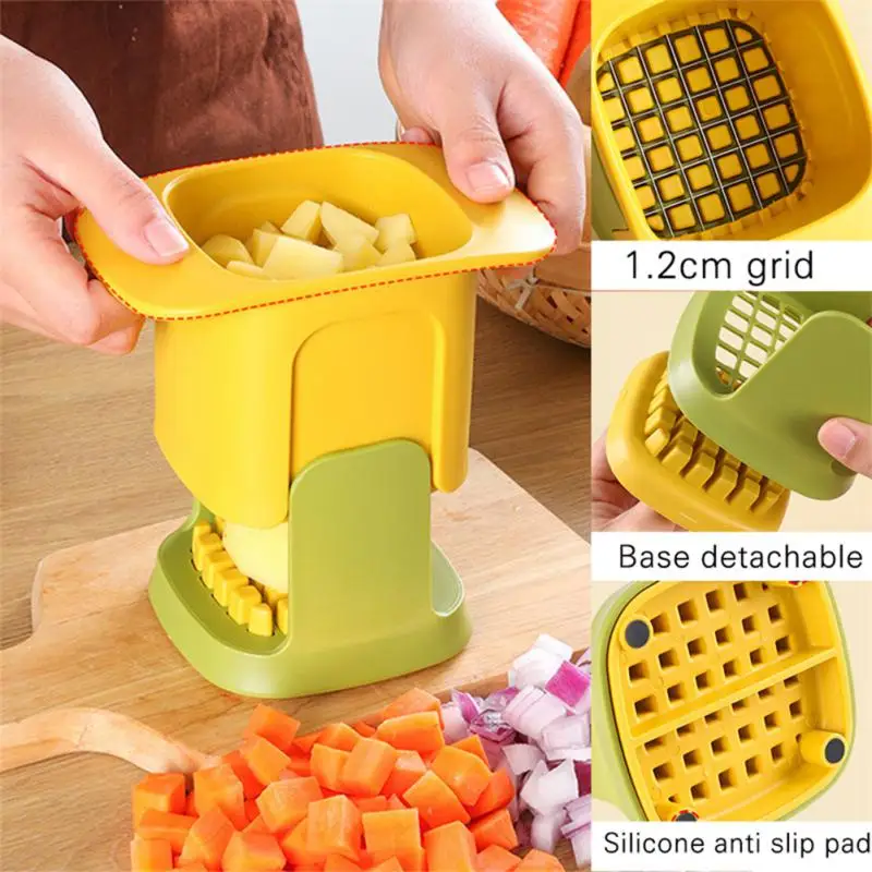 Multifunctional Vegetable Chopper French Fries Cutter Household Hand Pressure Onion Dicer Cucumber Potato Slicer Kitchen Tools