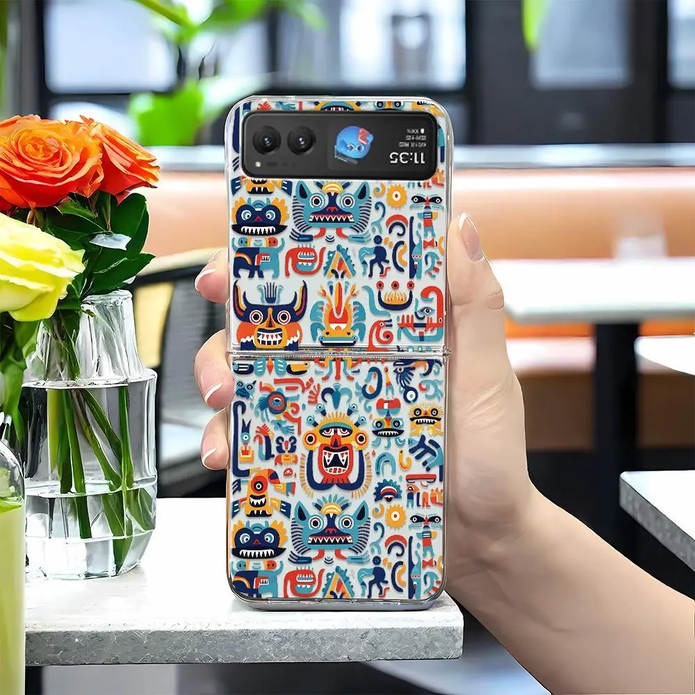 Vintage-Inspired Transparent Mountain Design Phone Case with Hard PC Back Cover