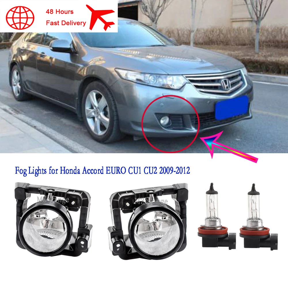 forAcuraTSXFogLightsLEDforHONDAACCORDEUROCU1CU220092012