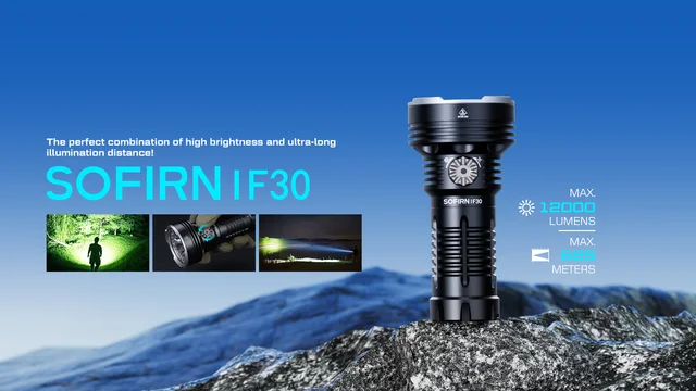 Sofirn IF30 LUMINUS SFT40 LED Flashlight Powerful 12000lm 32650 