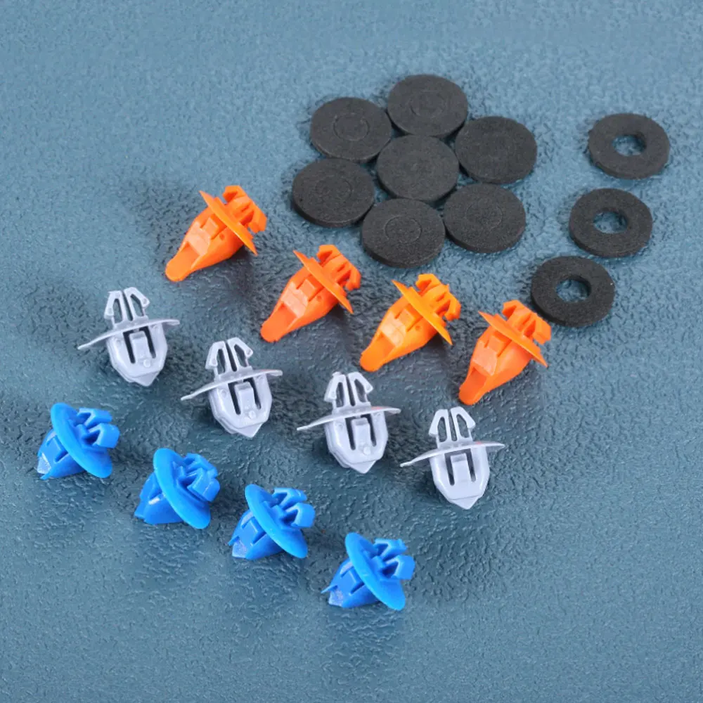 60Pcs Car Front Door Trim Panel Rivet Clip Car Mixed Clip Elementi Di Fissaggio Per Auto Per Toyota Prado 120 4Runner/Fj Cruiser Highlander Rav4