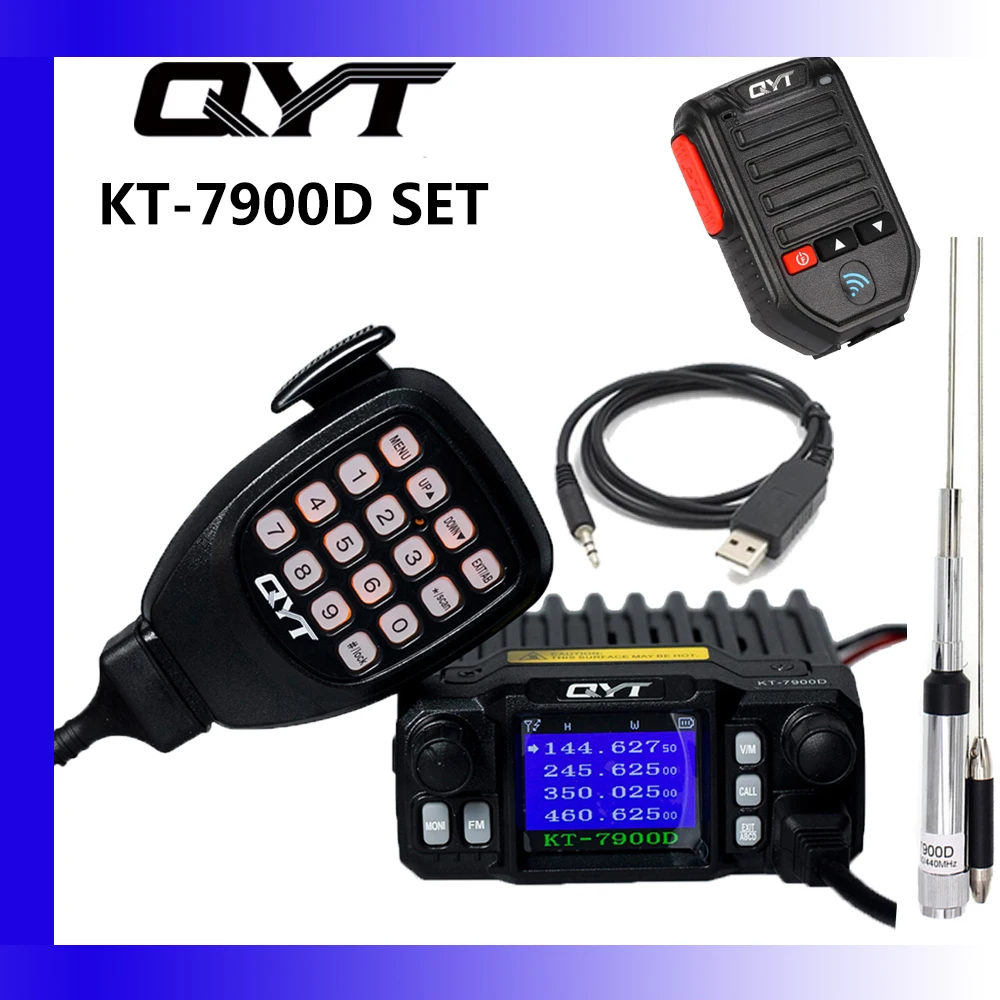 QYT KT 7900D 25W czterozakresowy Najnowsza wersja Mini Radio mobilne
