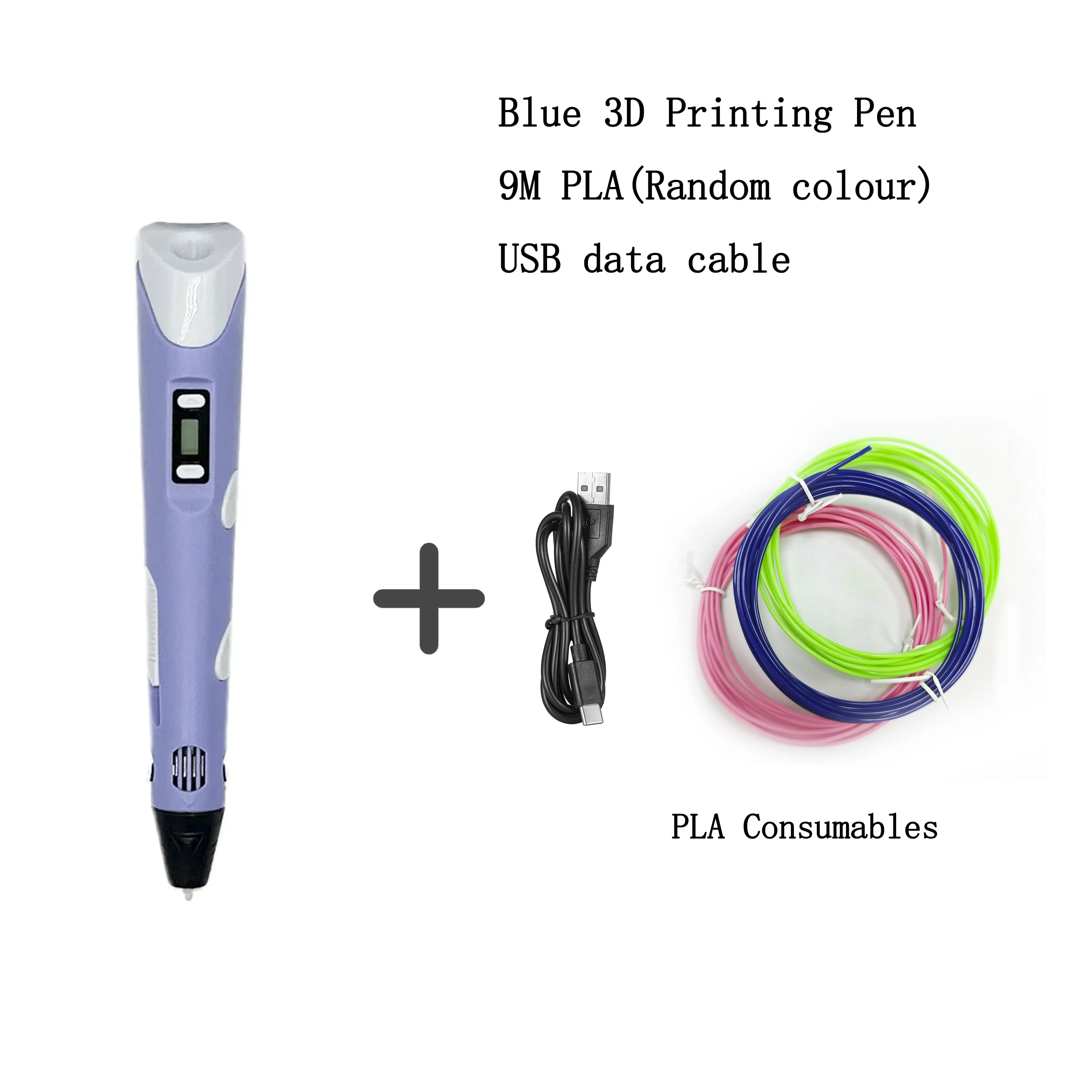 Creative LED Display 3D Printing Pen for Kids - Perfect Birthday Gift for Young Artists