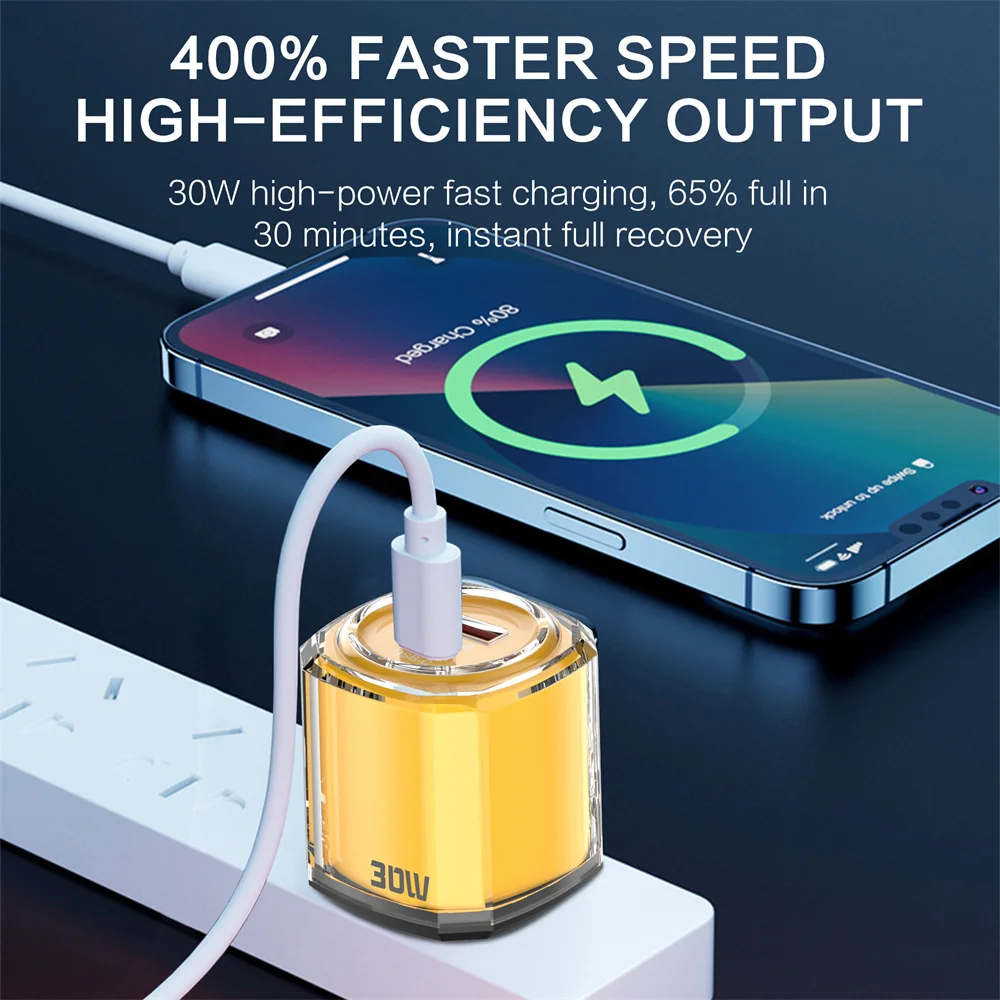 30W USB C Charger PD Type C Fast Charging Charger Power Adapter Portable EU/US P