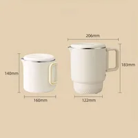 Nouveau 800ml petite bouilloire électrique Portable pliable 3 en 1 multifonctionnel voyage bouilloire électrique ménage cuiseur à riz marmite 6