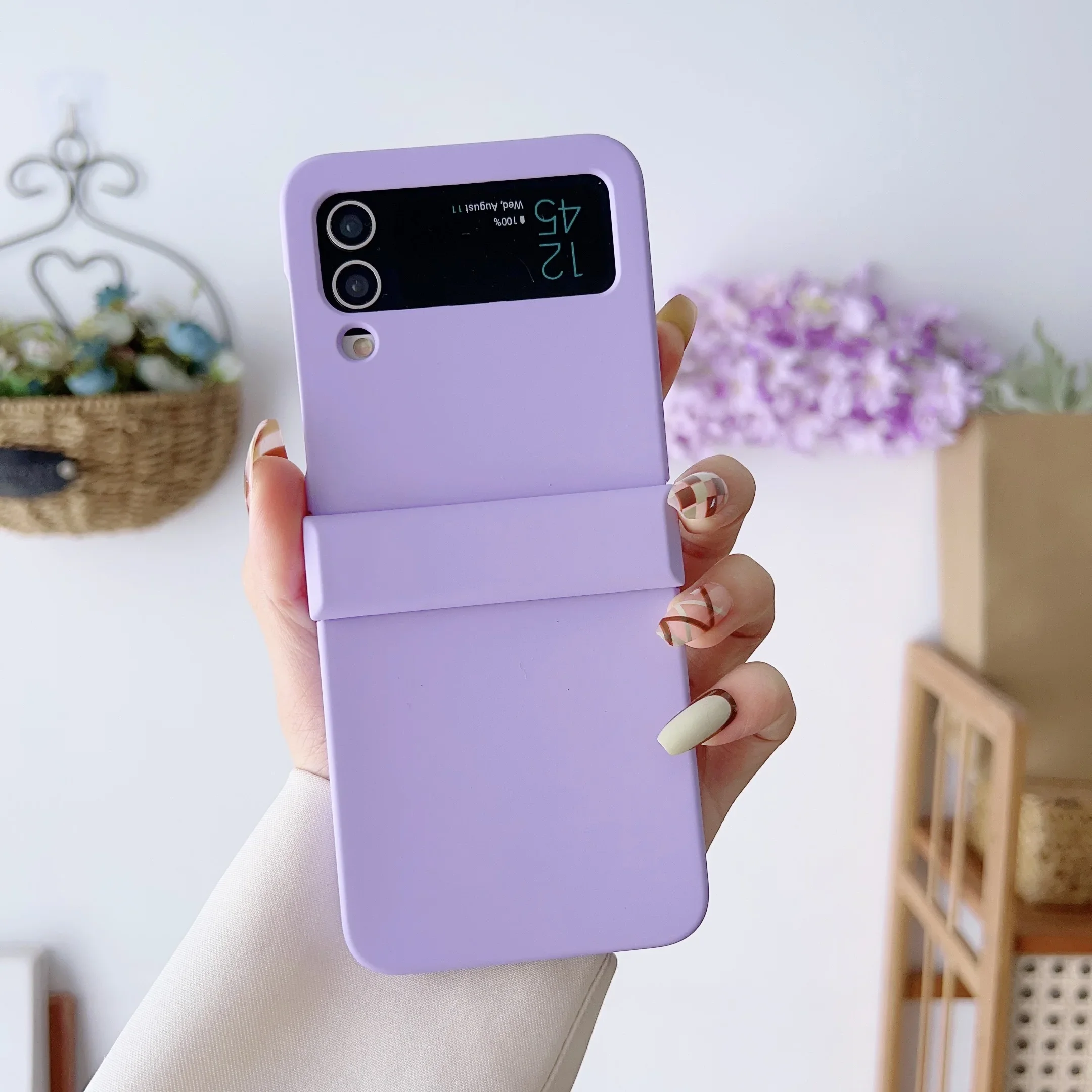 Luxury Foldable Shockproof Fashion Hard Case with Skin-Feel Finish