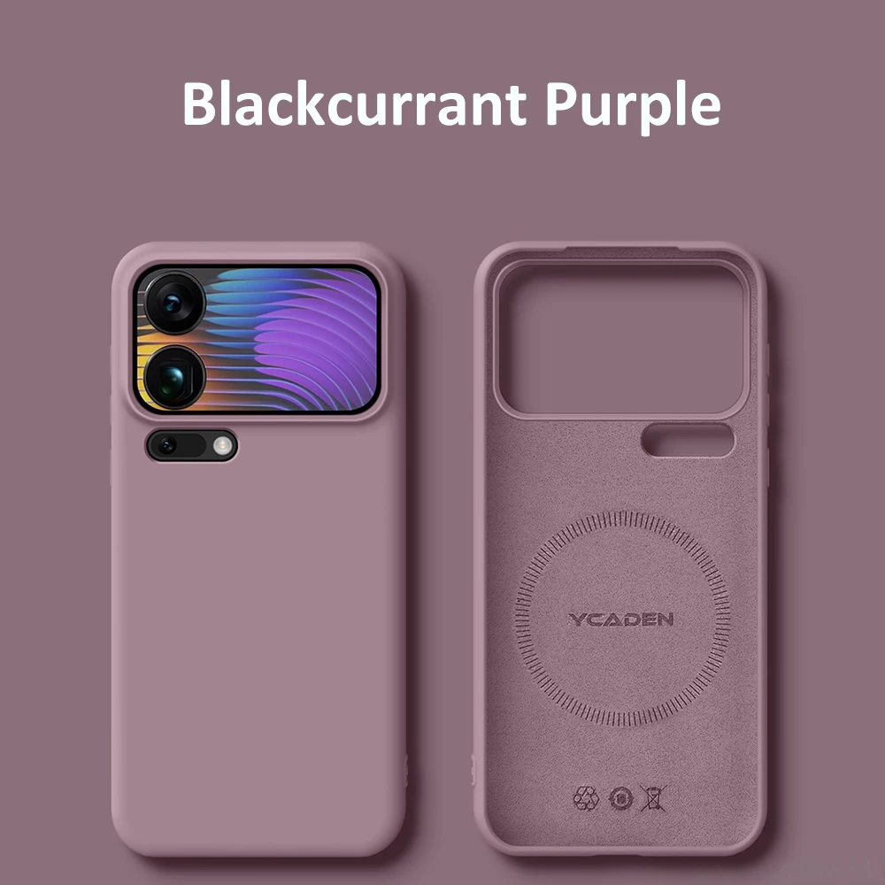 Magnetic Luxury Liquid Silicone Phone Case with Magsafe Wireless Charging Compatibility