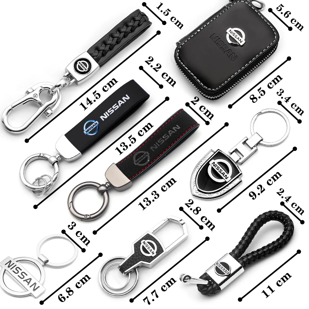 3D Alloy Car Styling Keychain for Nissan Qashqai Nismo Tiida Teana