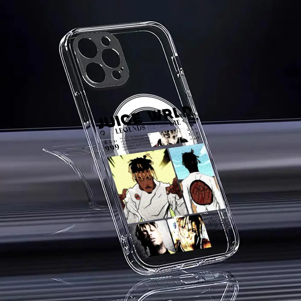J-Juice WRLD Rapper Music Clear Magnetic Shockproof Phone Case