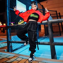 

Children's jazz dance costumes girls hip hop hip hop hip hop dance suits children's hiphop performance costumes girls fashion