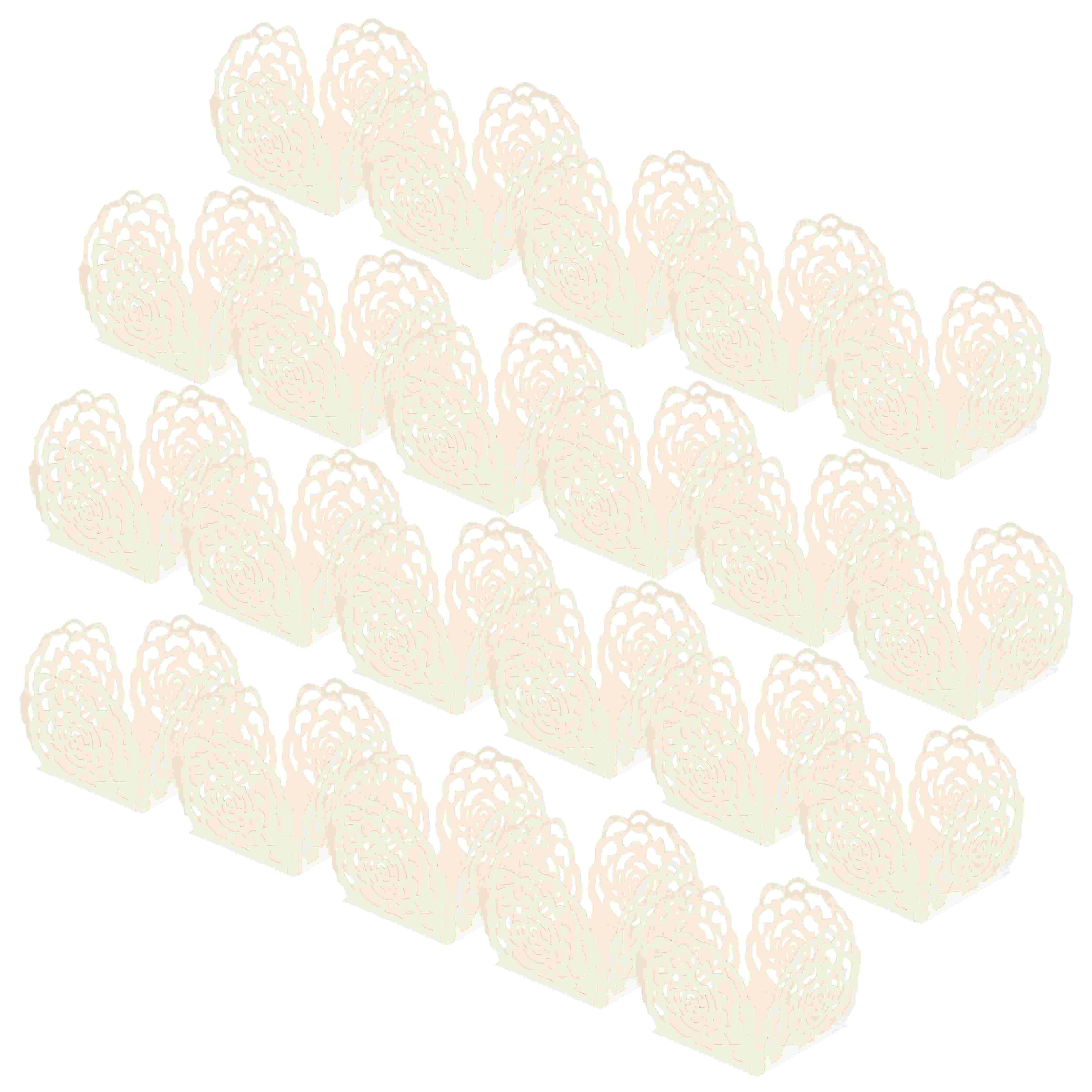 

Chocolate Paper Wrappers Chocolate Candy Cups Truffle Candy Rose Edge Packaging Paper Holder Party Dessert Table Decor