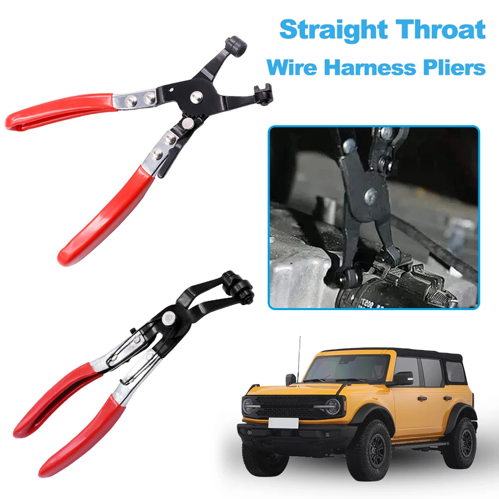 Clamp Puller Thicker Handle Water Pipe Hose Flat Band Ring Type Tool Comfort Auto Pliers Removal Tool Flat Band Ring Tube Clamps 2