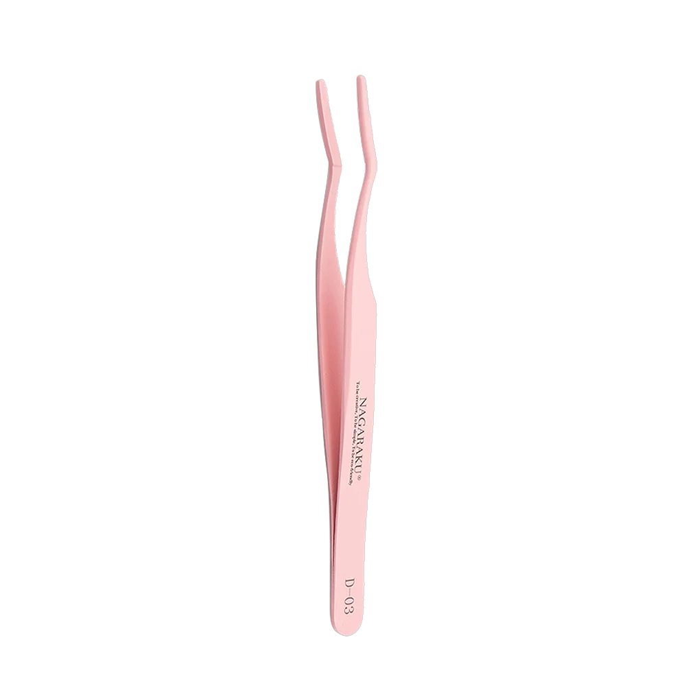 AGARAKU Lash Cluster Tweezers DIY Lashes Pink Tweezer Volume False Eyelash Extensions Lash Applicator Makeup Tools 5