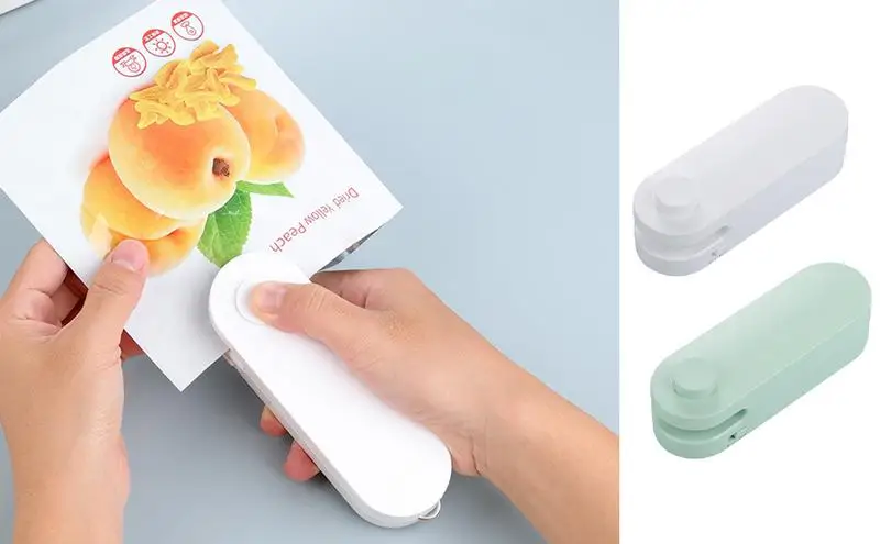 

Portable Mini Bag Sealer With 1200mah Preserving Taste And Freshness Multifunctional Food Snack Seal Sealing Bag Clips for home