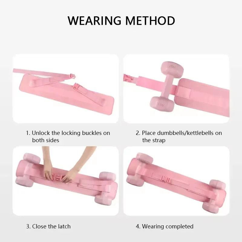 Dumbbell Weight Belt Hip Thrust Belt Mandala Glute Bridge Pad Kettlebells Workout Waistband Bodybuilding Yoga Home Gym Equipment