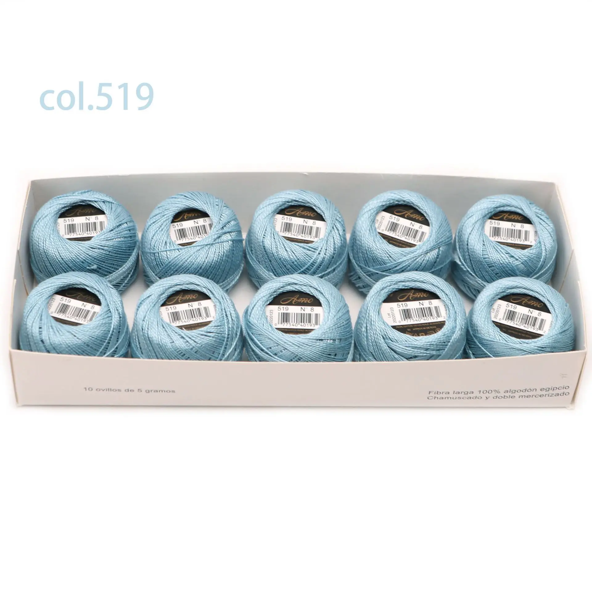 Egyptian Long Staple Cotton Embroidery and Hand Sewing Thread Set - 10 Balls
