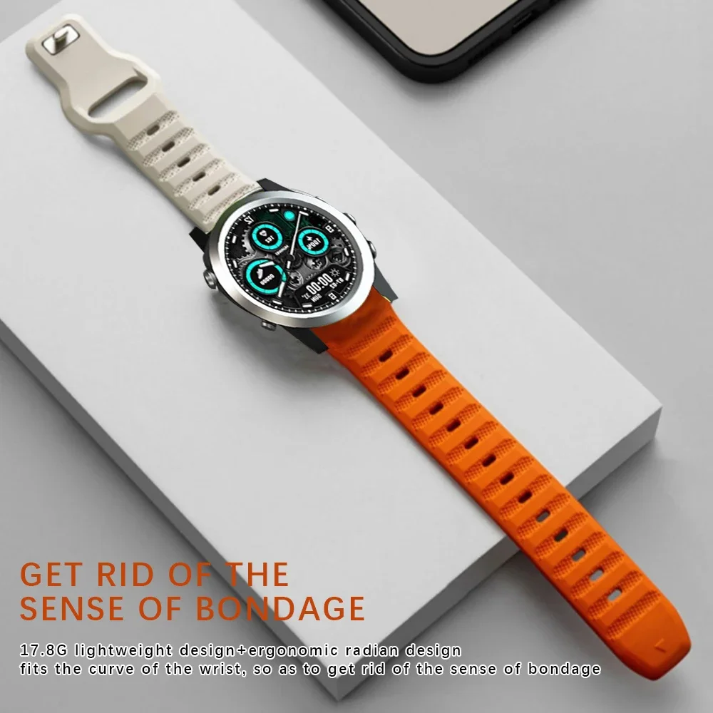 Quick Fit Silicone Strap - Premium Sports Watch Band, 22mm/26mm