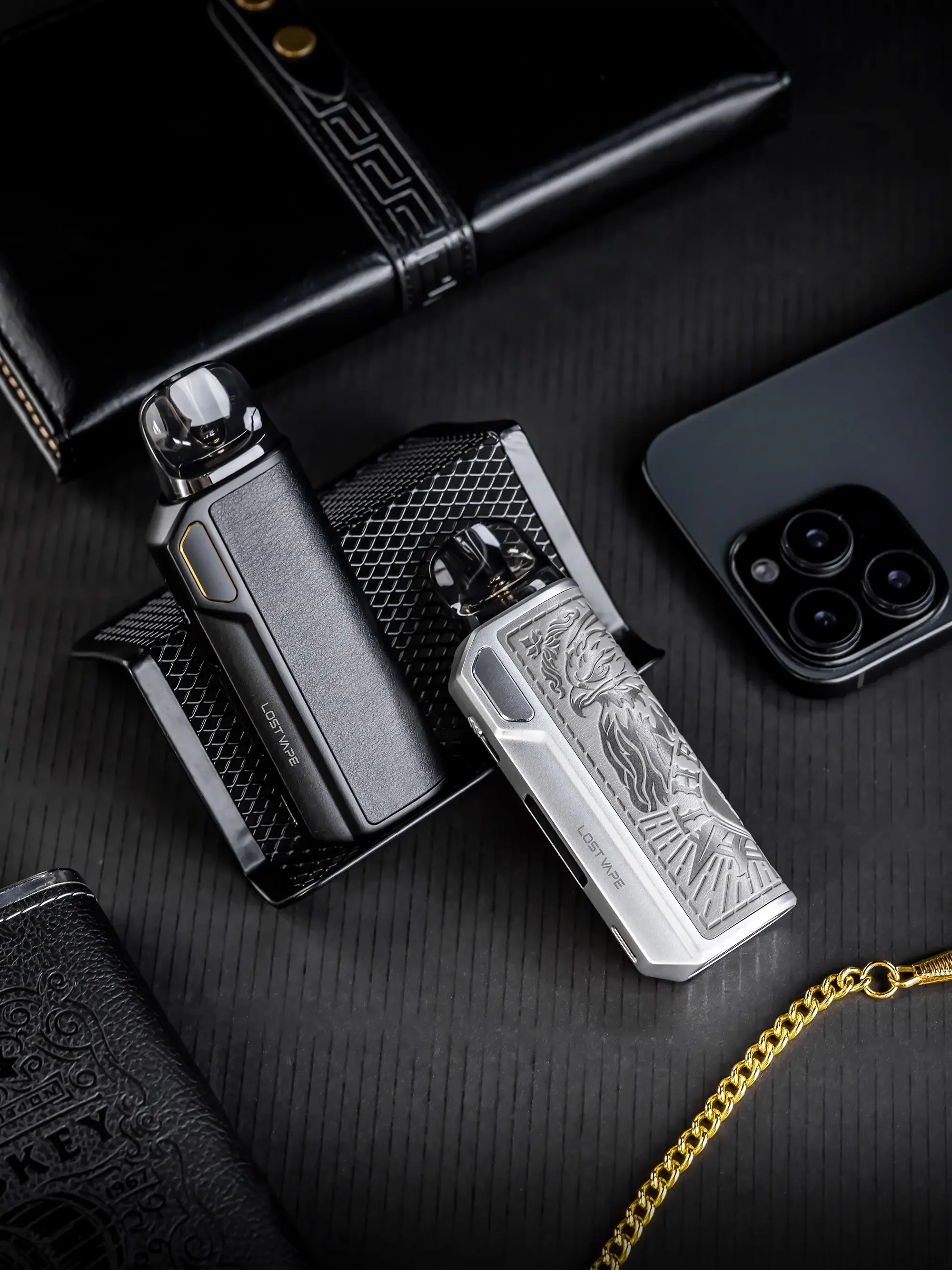 Original Lost Vape Thelema Elite DM45 Kit with 3ml E Plus Dual Mesh Cartridge 1500mAh Battery Electronic Cigarette Vaporizer vape kit