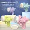 Kids Rocket Bubble Gun Blower 29 Holes Mini Bubble machine Summer Soap bubbles Toys for children girl Boys outdoor games garden 5