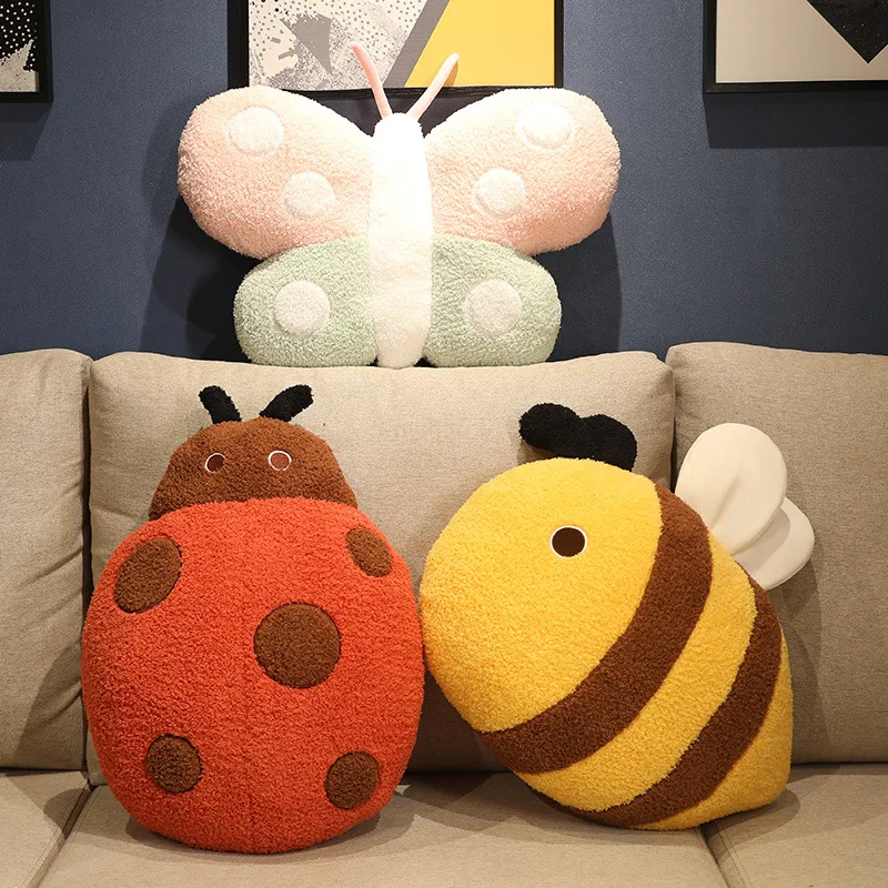 Kawaii Bee Honeybee Plush Toys Stuffed Animals Doll Cushions Baby Kids  Children Girls Boys Cute Birthday Gifts Home Room Decor