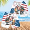 Kawaii Cartoon Pig Graphic Short Pants For Men Clothing Funny Design Beach Shorts Hawaiian Swim Trunks Women Aloha Trousers 2024 3