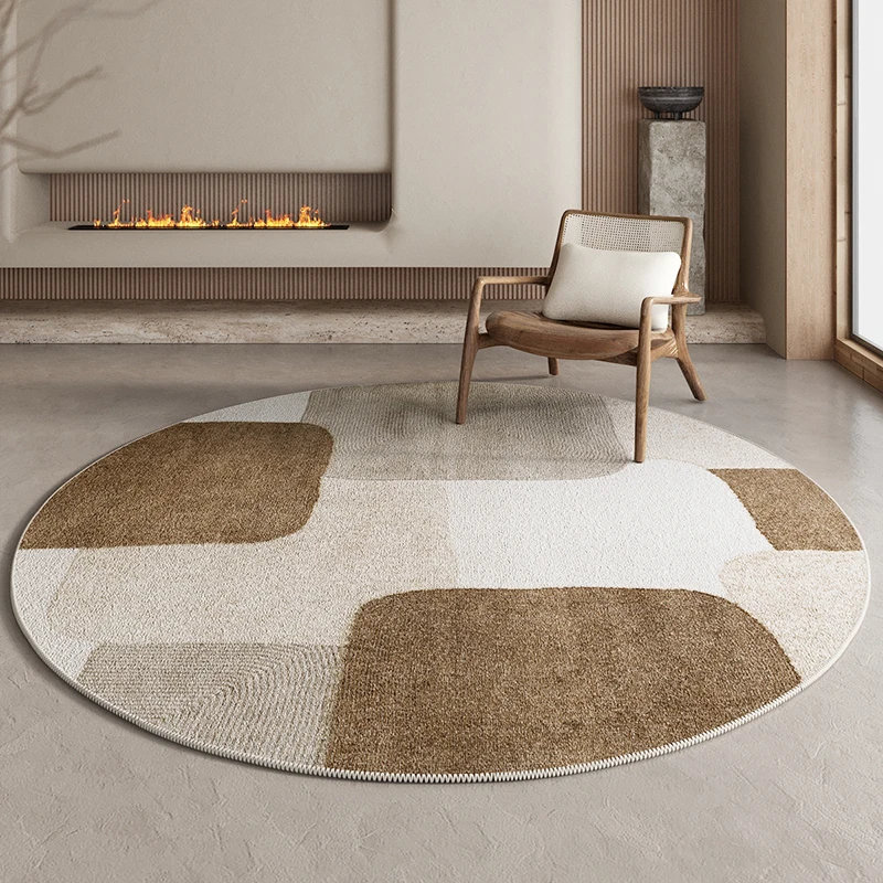 

Wabi-sabi Style Carpets for Living Room Retro Minimalist Bedroom Decor Carpet Thick Round Lounge Rug Fluffy Soft Plush Floor Mat