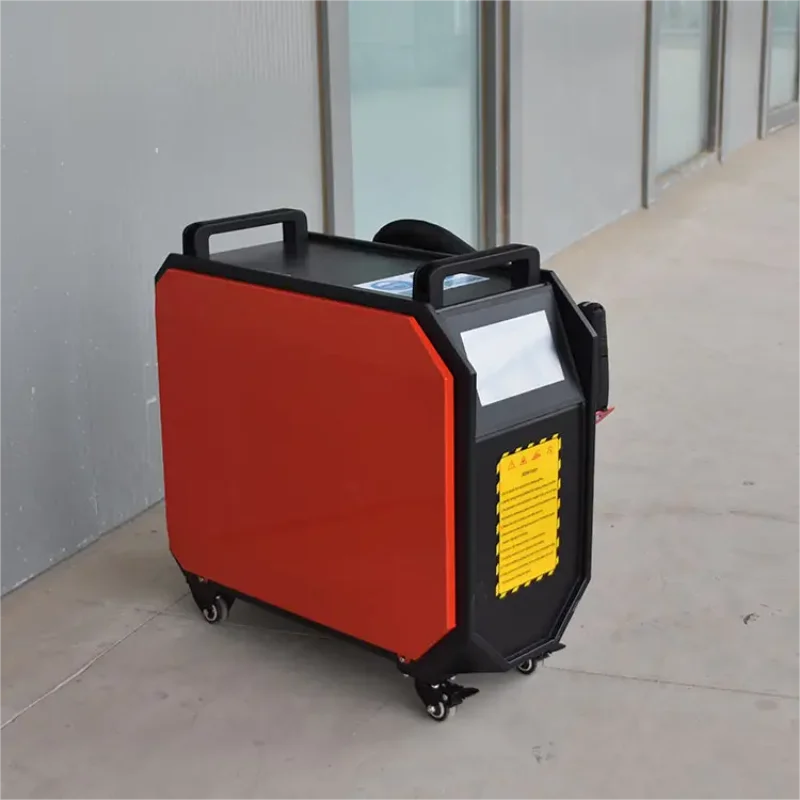 High Speed Hot Sale 100w 200w 300w Pulse Fiber Laser Rust Removal Paint Oil Cleaning Machine Price 3