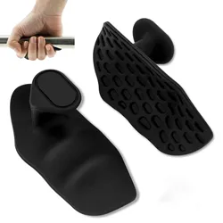 Ergonomic Anti - Slip Grip Hand Protectors for Weightlifting and Gym Training (Black)