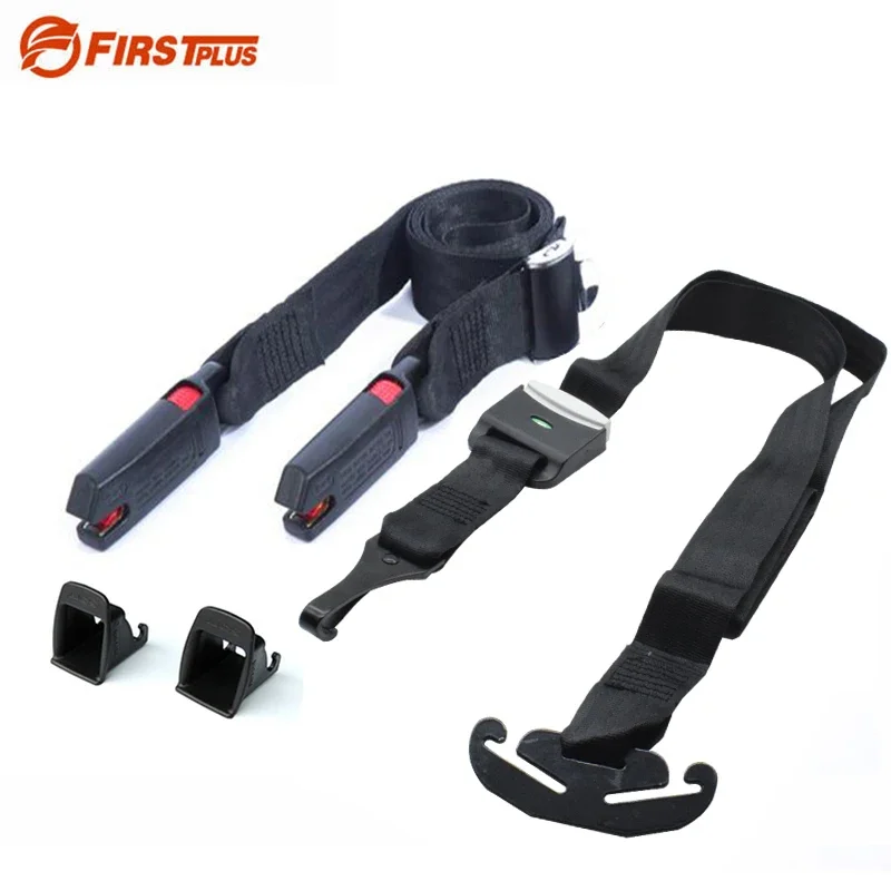 Update ISOFIX LATCH Belt Connector Child Baby Car Safety Seat Interface Connection Belts with ISOFIX Guide Grooves